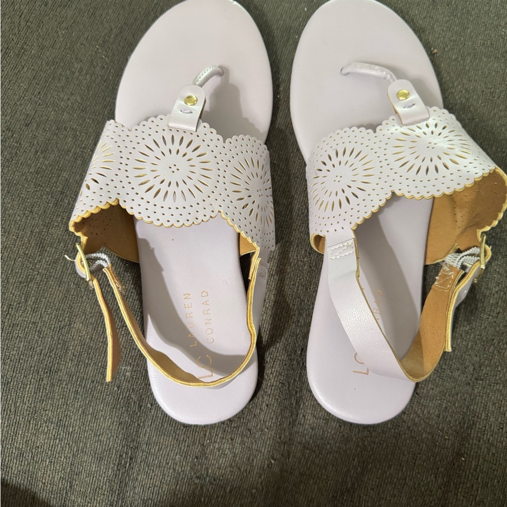 LC Lauren Conrad Lilac Sandals